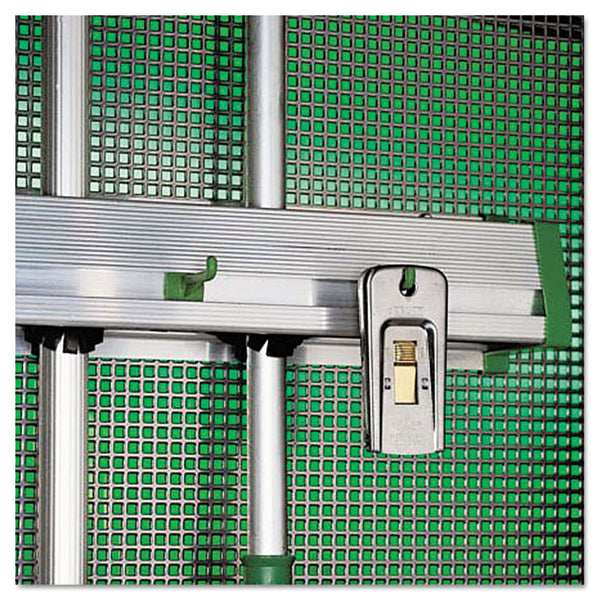 Unger® Hold Up Aluminum Tool Rack, 36w x 3.5d x 3.5h, Aluminum/Green (UNGHU900)