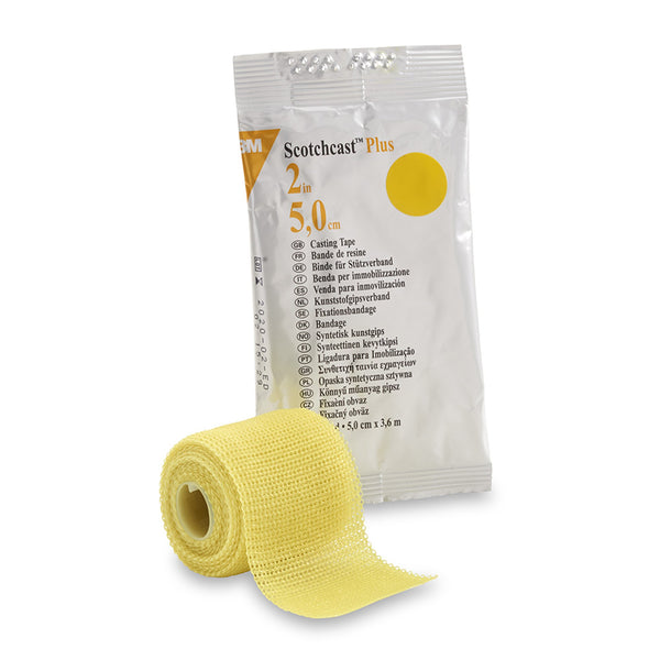 3M™ Scotchcast™ Plus Cast Tape 2 Inch X 12 Foot Fiberglass / Resin Yellow (201239_CS) 10/CS
