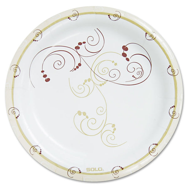 SOLO® Symphony Paper Dinnerware, Heavyweight Plate, 9" dia, Tan, 125/Pack (SCCHP9SJ8001PK)