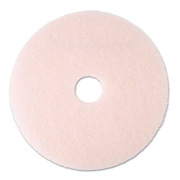 3M™ Ultra High-Speed Eraser Floor Burnishing Pad 3600, 20" Diameter, Pink, 5/Carton (MMM25858)