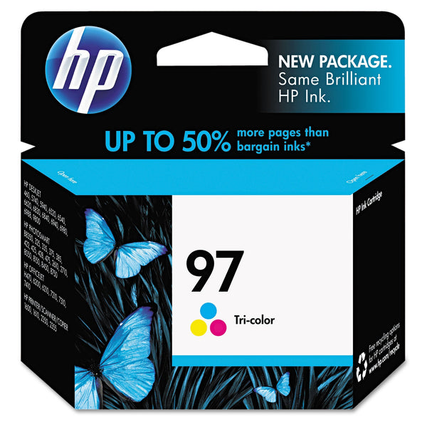 HP HP 97, (C9363WN) Tri-Color Original Ink Cartridge (HEWC9363WN)