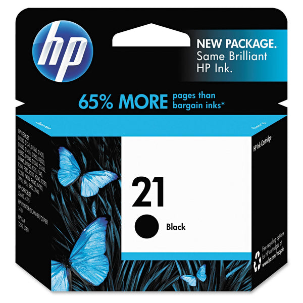 HP HP 21, (C9351AN) Black Original Ink Cartridge (HEWC9351AN)