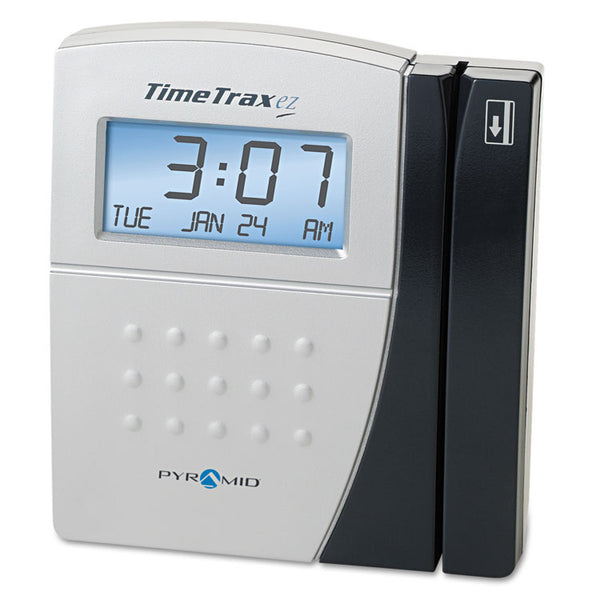Pyramid Technologies TimeTrax EZ Time and Attendance System, Digital Display, Black (PTITTEZEK)