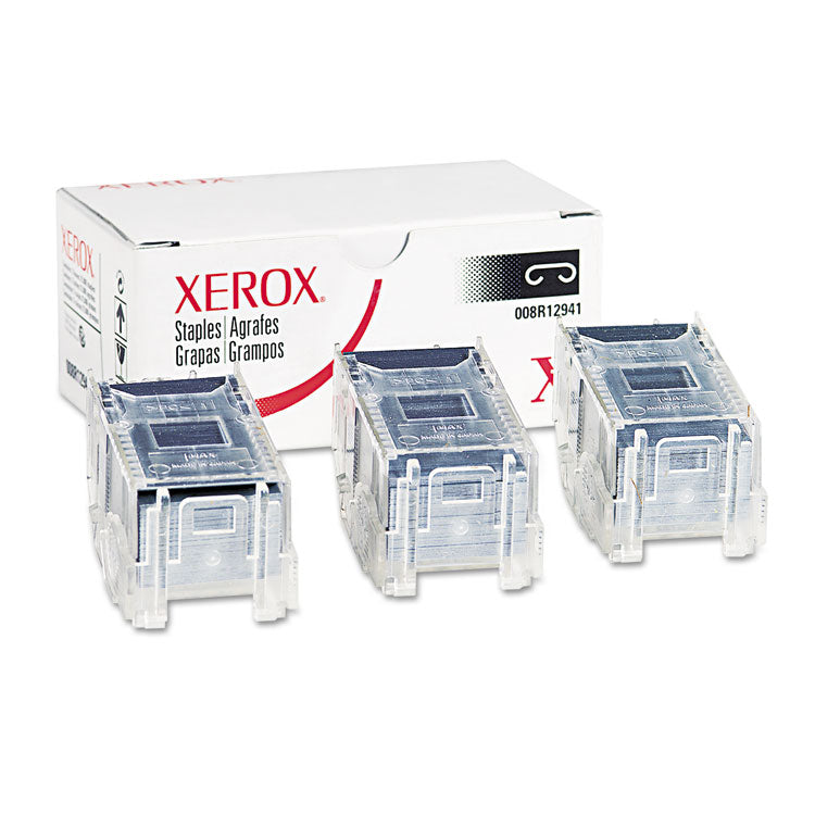 Xerox® 008R12941 Finisher Staples, 5,000 Staples/Cartridge, 3 Cartridges/Box (XER008R12941)