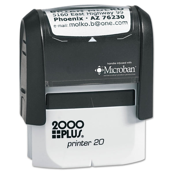 COSCO 2000PLUS® Self-Inking Custom Message Stamp, 0.25 x 1.38 (COS1SI20P)