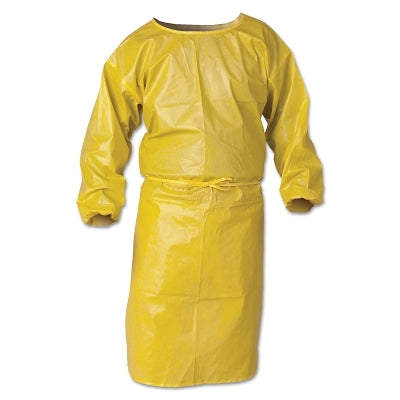 Ansell A70 Chemical Spray Protection Smocks, 44 in, Yellow (412-09829) 25 EA / CA