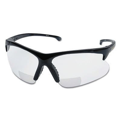Kimberly-Clark V60 30-06 Rx Readers Prescription Safety Glasses, Clear Polycarbonate Lens, Hardcoated, Black, Nylon, +1.0 (412-19876) Each