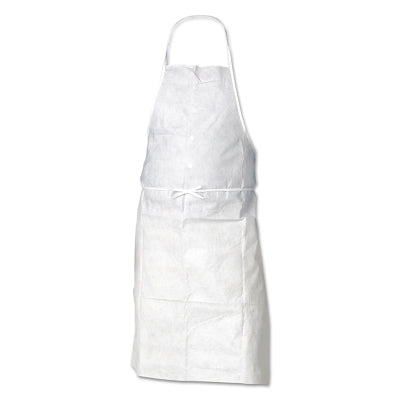 Ansell A10 Light Duty Apron, 28 in W x 36 in L, Polypropylene, White (412-43744) 100 EA / CA