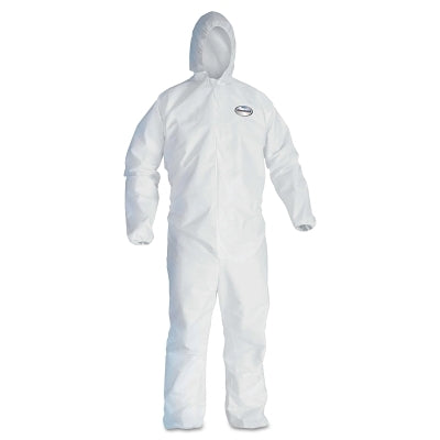 Ansell A30 Breathable Splash and Particle Protection Coveralls, 2XL, Hood/Boot (412-46125) 25 PR / CA