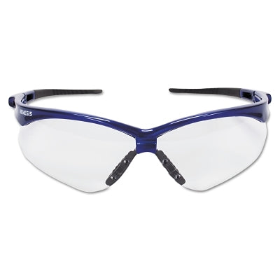 Ansell V30 Nemesis™ Safety Glasses, Clear, Polycarbonate Lens, Anti-Fog, Metallic Blue Frame/Black Temples, Nylon (412-47384) Each