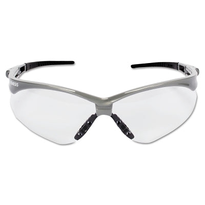 Ansell V30 Nemesis™ Safety Glasses, Clear, Polycarbonate Lens, Anti-Fog, Silver Frame/Black Temples, Nylon (412-47388) Each