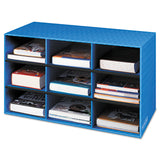 Bankers Box® Classroom Literature Sorter, 9 Compartments, 28.25 x 13 x 16, Blue (FEL3380701) Each