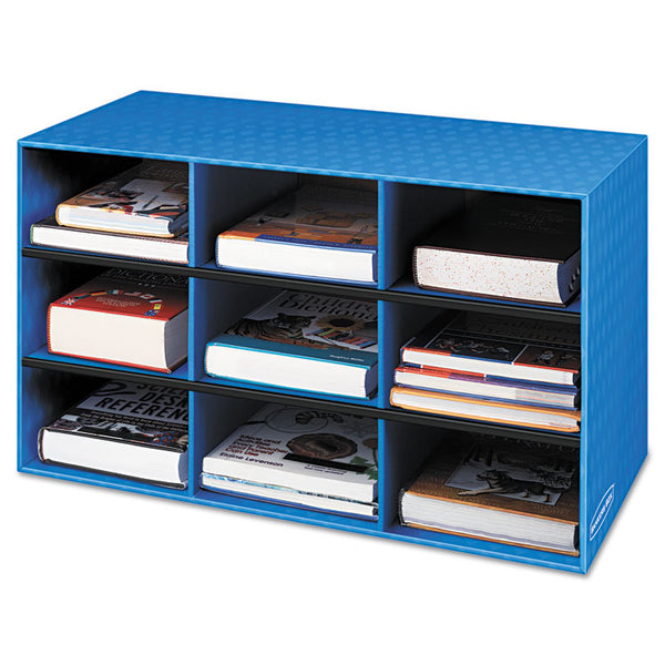 Bankers Box® Classroom Literature Sorter, 9 Compartments, 28.25 x 13 x 16, Blue (FEL3380701)