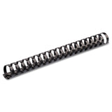 Fellowes Plastic Comb Bindings, 3/4" Diameter, 150 Sheet Capacity, Black, 25/Pack (FEL52509) Pack of 25