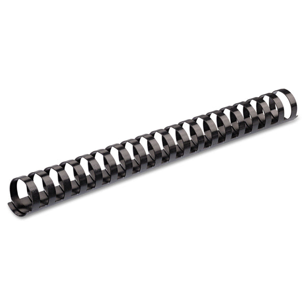 Fellowes Plastic Comb Bindings, 3/4" Diameter, 150 Sheet Capacity, Black, 25/Pack (FEL52509) Pack of 25