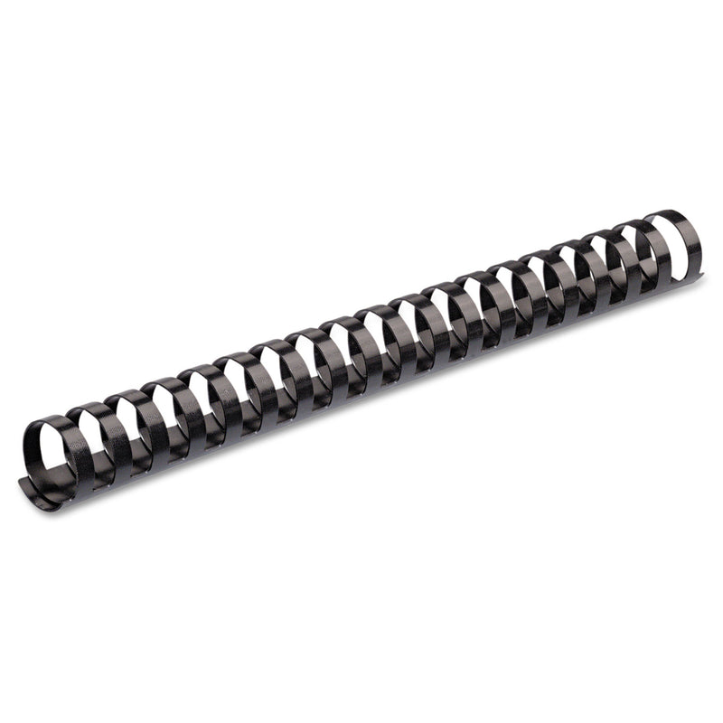 Fellowes Plastic Comb Bindings, 3/4" Diameter, 150 Sheet Capacity, Black, 25/Pack (FEL52509) Pack of 25