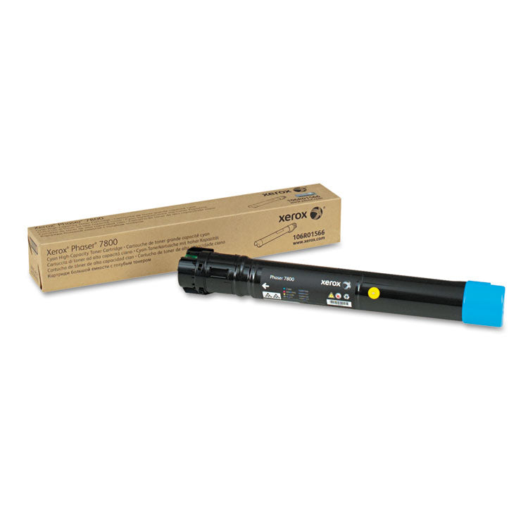 Xerox® 106R01566 High-Yield Toner, 17,200 Page-Yield, Cyan (XER106R01566) Each
