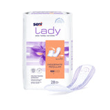 Seni® Lady Moderate Bladder Control Pad 10 Inch Length Moderate Absorbency Super Absorbent Core One Size Fits Most (1222535_PK) 28/PK