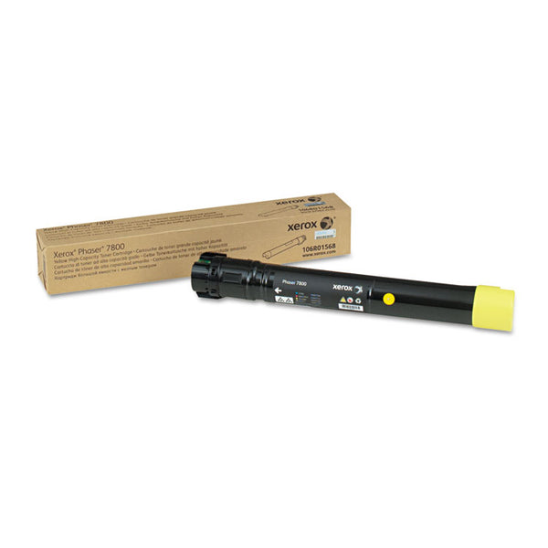 Xerox® 106R01568 High-Yield Toner, 17,200 Page-Yield, Yellow (XER106R01568)