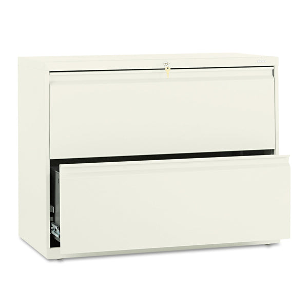 HON® Brigade 800 Series Lateral File, 2 Legal/Letter-Size File Drawers, Putty, 36" x 18" x 28" (HON882LL)