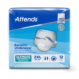 Attends® Bariatric Unisex Adult Absorbent Underwear Pull On with Tear Away Seams 2X-Large Disposable Heavy Absorbency (950228_CS) 48/CS