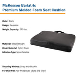 McKesson Contoured Seat Cushion 24 W X 18 L X 3 D Inch Molded Foam (1065587_EA) 1/EA