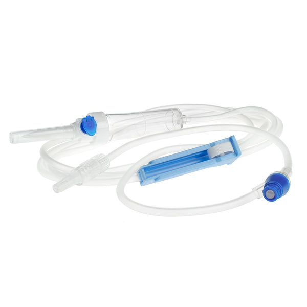 MedStream Primary IV Administration Set Gravity 1 Port 20 Drops / mL Drip Rate Without Filter 97 Inch Tubing Solution Without Flow Regulator (1189831_CS) 300/CS