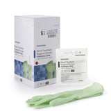 McKesson Perry® Performance Plus Surgical Glove Size 6.5 Sterile Polyisoprene Standard Cuff Length Smooth Green Chemo Tested (1044721_BX) 50/BX