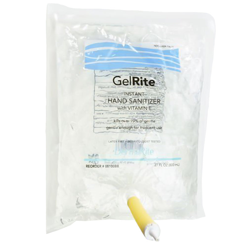 GelRite® Hand Sanitizer 800 mL Ethyl Alcohol Gel Dispenser Refill Bag (861143_CS) 12/CS