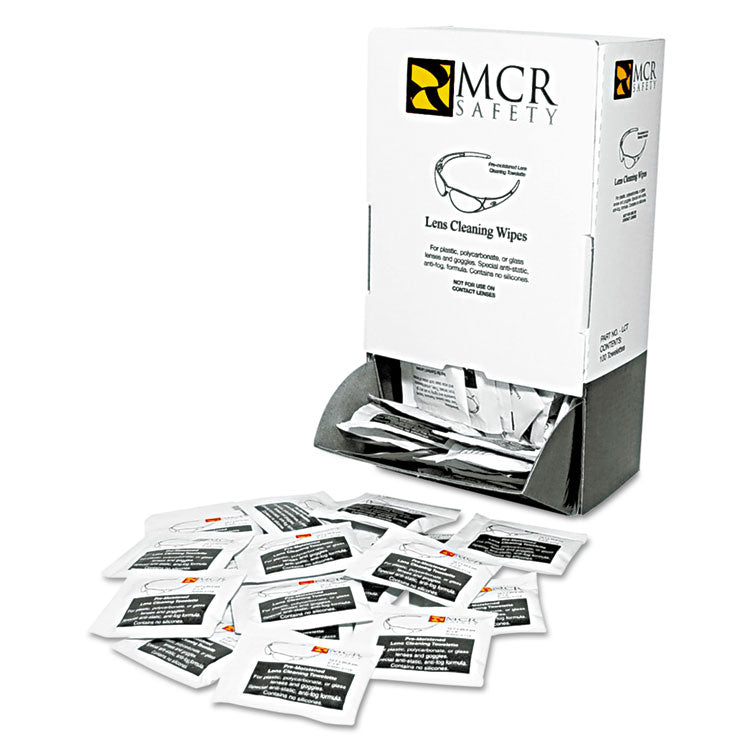 MCR™ Safety Lens Cleaning Towelettes, 100/Box (CRWLCT) 1 Box