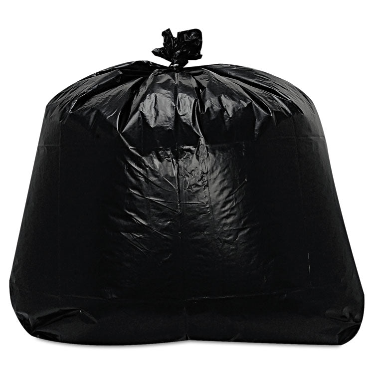 Trinity Plastics Low-Density Can Liners, 56 gal, 1.6 mil, 43" x 47", Black, 100/Carton (TRNML4347X) Case of 100