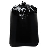 Trinity Plastics Low-Density Can Liners, 60 gal, 22" x 58", Black, 100/Carton (TRNML3858X) Case of 100