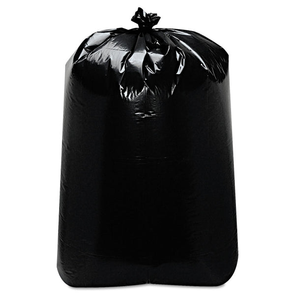 Trinity Plastics Low-Density Can Liners, 60 gal, 22" x 58", Black, 100/Carton (TRNML3858X) Case of 100