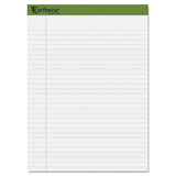 Ampad® Earthwise by Ampad Recycled Writing Pad, Wide/Legal Rule, Politex Sand Headband, 40 White 8.5 x 11.75 Sheets, 4/Pack (TOP40102) Pack of 4