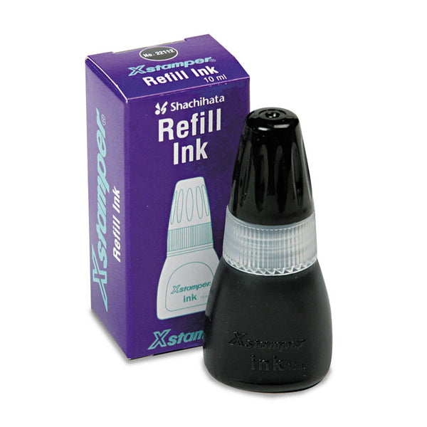 Xstamper® Refill Ink for Xstamper Stamps, 10 mL Bottle, Black (XST22112) Each