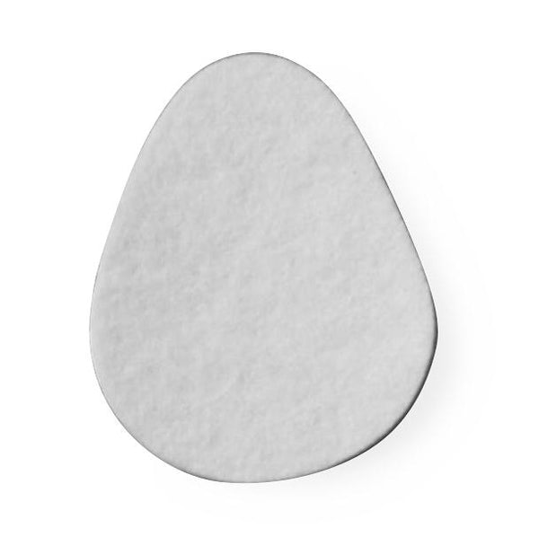 M-10 Metatarsal Pads, 1/8" Thickness, 70% Wool and 30% Rayon Orthopedic Felt, White, with Adhesive, 2.25" x 2.625", 100/Bag, 100/PK  (14200149) Pack of 100