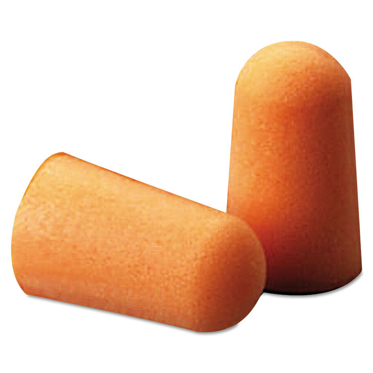 3M™ Foam Single-Use Earplugs, Cordless, 29NRR, Orange, 200 Pairs (MMM1100)