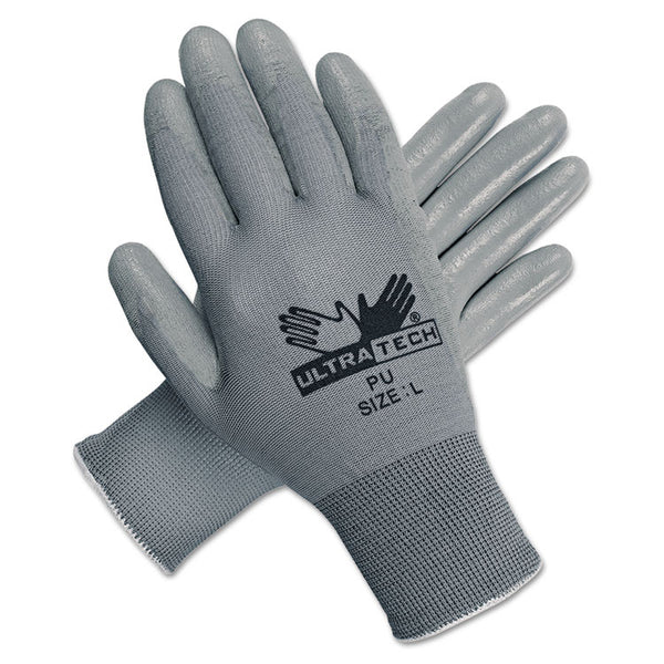 MCR™ Safety Ultra Tech TaCartonile Dexterity Work Gloves, White/Gray, Large, 12 Pairs (MPG9696L) Each