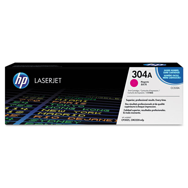 HP HP 304A, (CC533A) Magenta Original LaserJet Toner Cartridge (HEWCC533A)