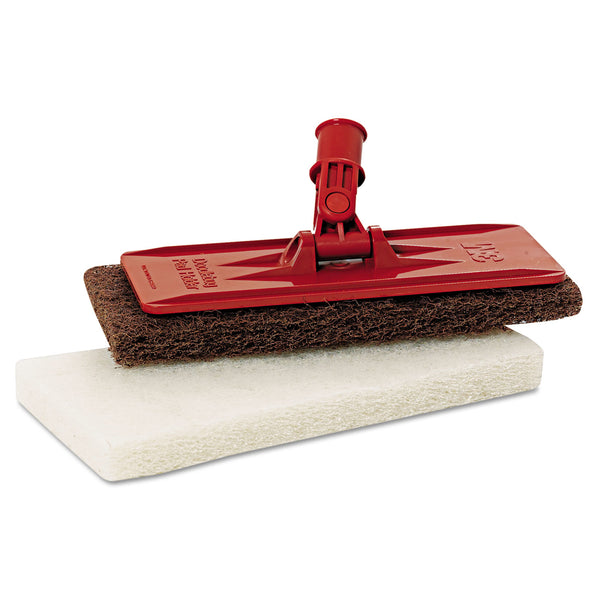 3M™ Doodlebug White Utility and Burnish Pads, 4.62 x 10, White, 10/Carton (MMM08003B) Case of 10