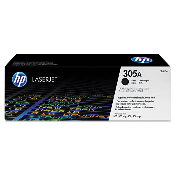 HP HP 305A, (CE410A) Black Original LaserJet Toner Cartridge (HEWCE410A)