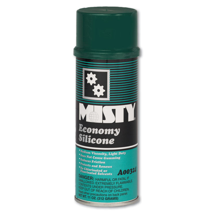 Misty® Economy Silicone Spray Lubricant, 11 oz Aerosol Can, 12/Carton (AMR1002077)