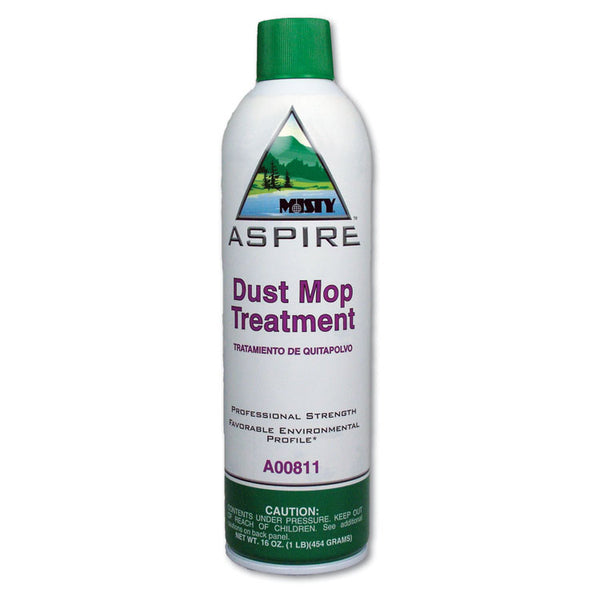 Misty® Aspire Dust Mop Treatment, Lemon Scent, 20 oz Aerosol Spray, 12/Carton (AMR1038049)