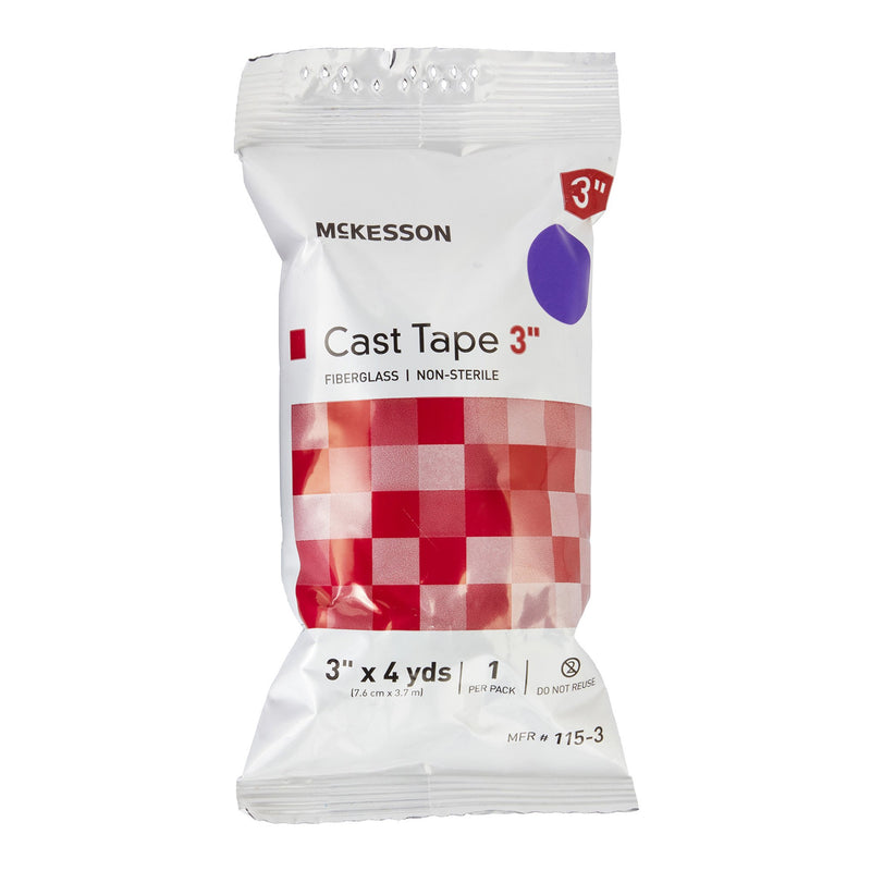 McKesson Cast Tape 3 Inch X 12 Foot Fiberglass Purple (733695_BX) 10/BX