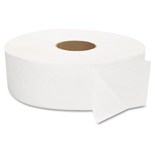 GEN JRT Jumbo Bath Tissue, Septic Safe, 2-Ply, White, 3.3" x 1,375 ft, 12" dia, 6 Rolls/Carton (GEN1513)