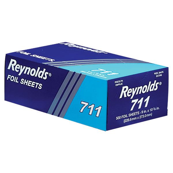 Reynolds Wrap® Pop-Up Interfolded Aluminum Foil Sheets, 9 x 10.75, Silver, 500/Box, 6 Boxes/Carton (RFP711)
