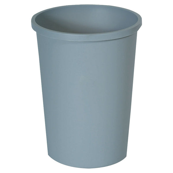 Rubbermaid® Commercial Untouchable Large Plastic Round Waste Receptacle, 11 gal, Plastic, Gray (RCP2947GRA) Each