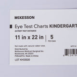 McKesson Preschool Eye Test Chart 20 Foot Distance Acuity Test (1038454_EA) 1/EA