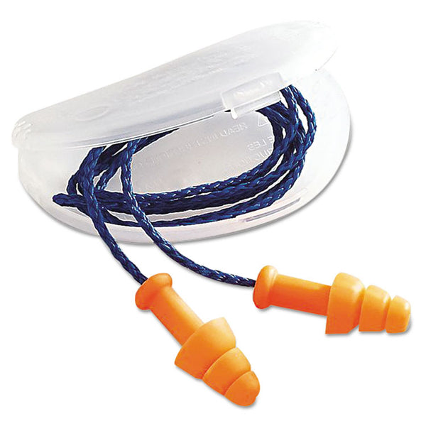 Howard Leight® by Honeywell SmartFit Multiple-Use Earplugs, Corded, 25NRR, Orange, 100 Pairs (HOWSMF30) 1 Box