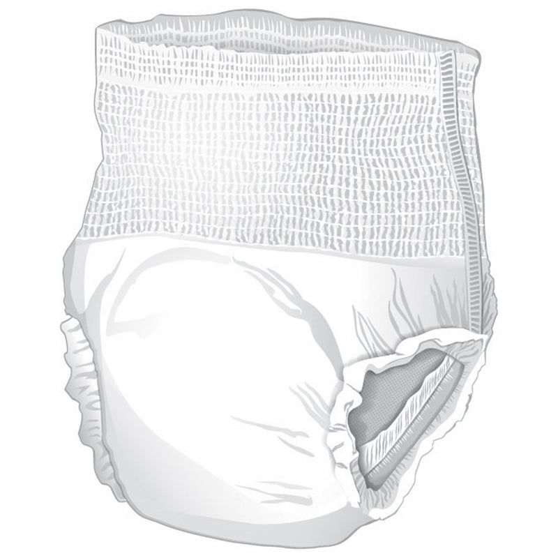 McKesson Unisex Adult Absorbent Underwear Pull On with Tear Away Seams X-Large Disposable Heavy Absorbency (1123837_CS) 56/CS